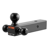 CURT Multi-Ball Mount 2-1/2-in Shank, 1-7/8-in, 2-in & 2-5/16-in Black Balls Front_Angled_Left