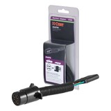 CURT 57225 Electrical Adapter 4-Way Round Vehicle to 4-Way Flat Trailer Front_Angled_Left