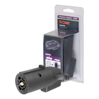 CURT 57251 CURT Electrical Adapter 7-Way RV Blade to 5-Way Flat Trailer Front_Angled_Left