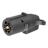 Adaptateur électrique à DEL CURT pour connecteur à lame de VR à 7 voies vers connecteur à 4 ou 5 voies plates Front_Angled_Left