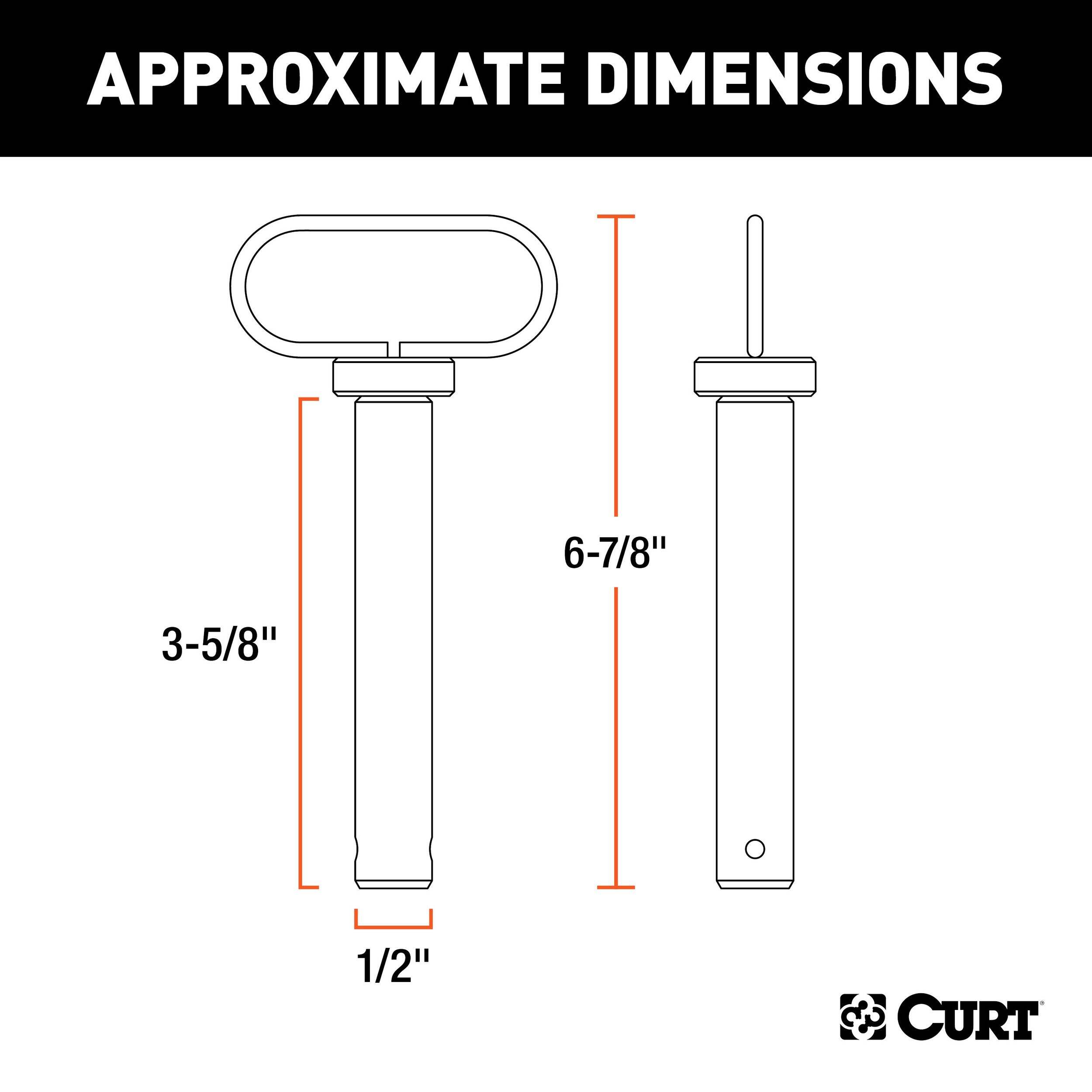 CURT Clevis Pin with Handle & Clip, 1/2in Canadian Tire