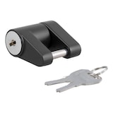 CURT 23521 Coupler Lock (1/4" Pin, 3/4" Latch Span, Padlock, Black) Composite_or_Mixed