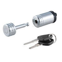 CURT 23520 Coupler Lock (1/4" Pin, 7/8" Latch Span, Barbell, Chrome) Composite_or_Mixed