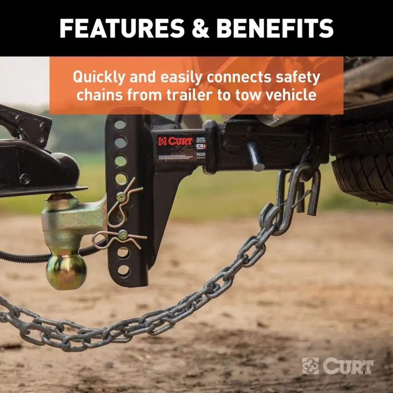 C.E. Smith Trailer Safety Chain S Hook Keeper