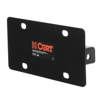 CURT Hitch-Mounted License Plate Holder (Fits 2-in Receiver)
