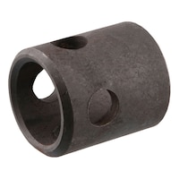 CURT Replacement Swivel Jack Male Pipe Mount (5/8-in Pin Hole) Front_Three_Fourths_Angled_Left