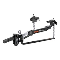 CURT Round Bar Distribution Hitch with Lubrication, Sway 10-14K Front_Three_Fourths_Angled_Left