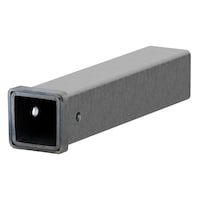 CURT 49518 3-in x 18-in Weld-On Raw Steel Trailer Hitch Receiver Tube, 5/8-in Pin Hole Front_Angled_Left