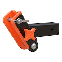 CURT 18402 ActiveLink Trailer Hitch Receiver Shank with Ball Mount, 2-in Front_Three_Fourths_Angled_Left