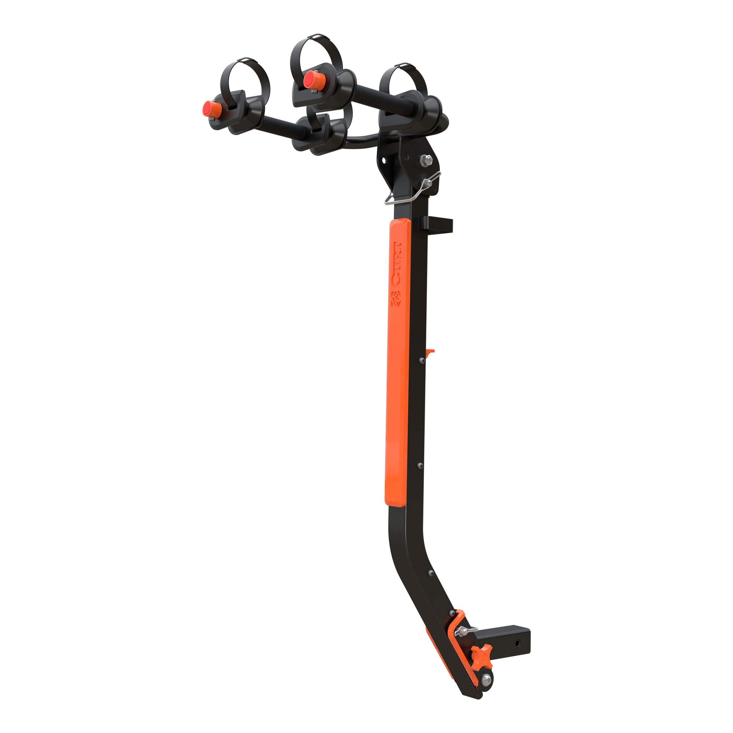 CURT 18410 ActiveLink SE 2-Bike Hitch-Mounted Bike Rack, 2-in Shank, Black Front_Three_Fourths_Angled_Left
