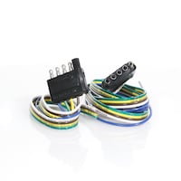 Hopkins 5 Flat Set with 48-in Vehicle Side & 12-in Trailer Side Connectors Composite_or_Mixed