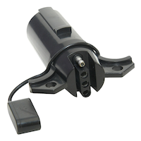 Hopkins 7 Round to 4 Flat Adapter Front_Three_Fourths_Angled_Right