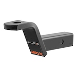 Support à boule d'attelage de remorque CURT 45850 de catégorie 3 pour récepteur 2 po, trou de 4 po, élévation de 2 po Front_Angled_Left