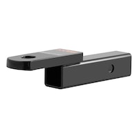 Support à boule d'attelage de remorque CURT 45828 classe 3, importé, pour récepteur 2 po, 7 500 lb, trou de 1 po, abaissement de 2 po, élévation de 3⁄4 po Front_Angled_Left