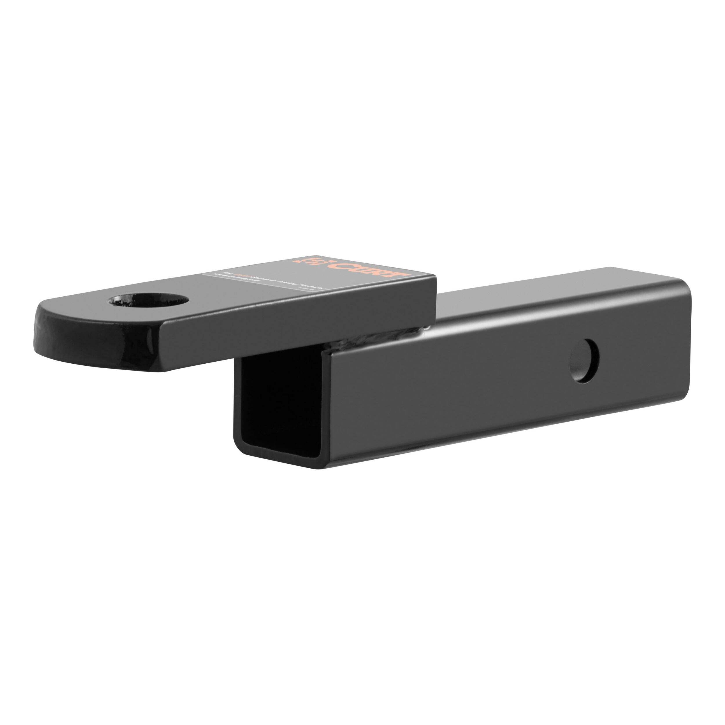 Support à boule d'attelage de remorque CURT 45828 classe 3, importé, pour récepteur 2 po, 7 500 lb, trou de 1 po, abaissement de 2 po, élévation de 3⁄4 po Front_Angled_Left