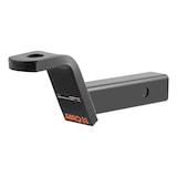 Support à boule d'attelage de remorque CURT 45860 classe 3, importé, pour récepteur 2 po, 7 500 lb, trou de 1 po, abaissement de 4 po, élévation de 2 po Front_Angled_Left