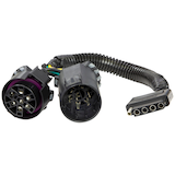 Hopkins OE Connector to Vehicle Side 5 Flat Wiring Kit Overhead_Plunge