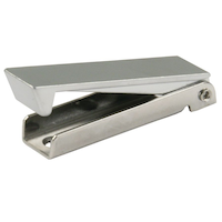 Bloque-porte pour compartiment à bagages de VR JR Products, carré, acier inoxydable, paq. 2 Front_Three_Fourths_Angled_Left