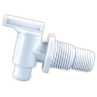 Robinet de vidange double filet JR Products 03175, blanc