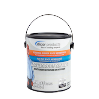 Dicor EPDM Rubber Roof Coating, White, 1-Gallon Can