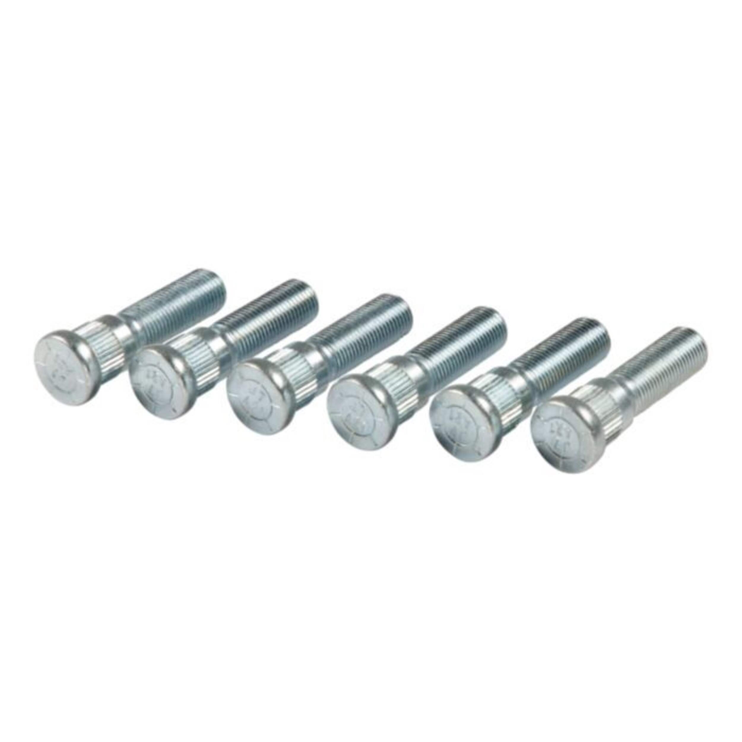 Lippert Wheel Lug Stud, 1/2"-20 x 2", Zinc, 6-Pack Front_Angled_Left