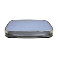 Unibond LED Warning Light Bar Milky Lens, 10.5-in, Amber Front_Elevated