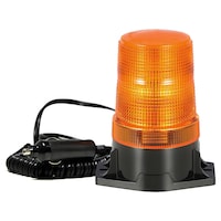 Gyrophare à DEL Unibond, 5 po, support magnétique, ambre Front_Angled_Left