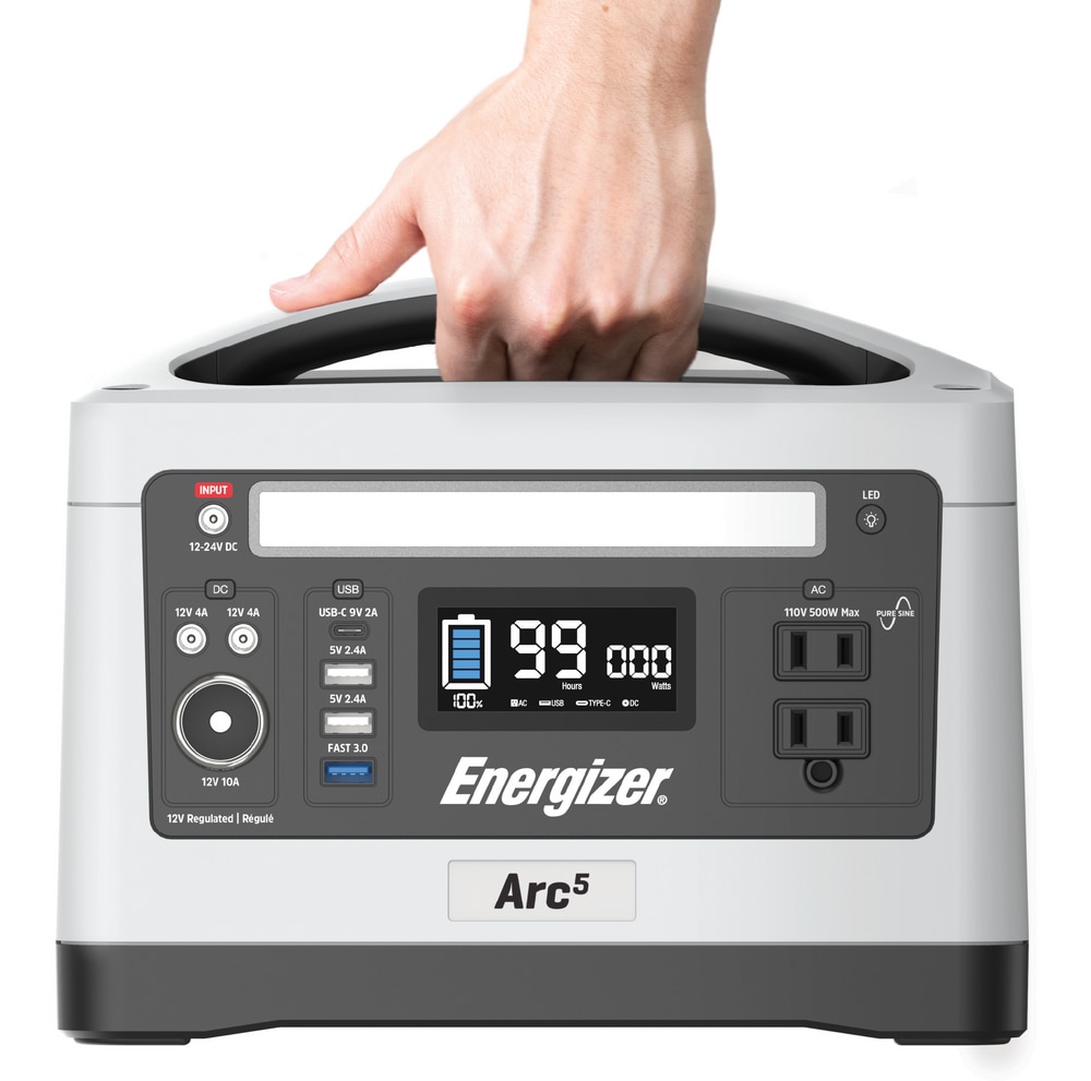 Energizer Arc5 12V 550Wh SolarChargable Lithiumion Portable Power