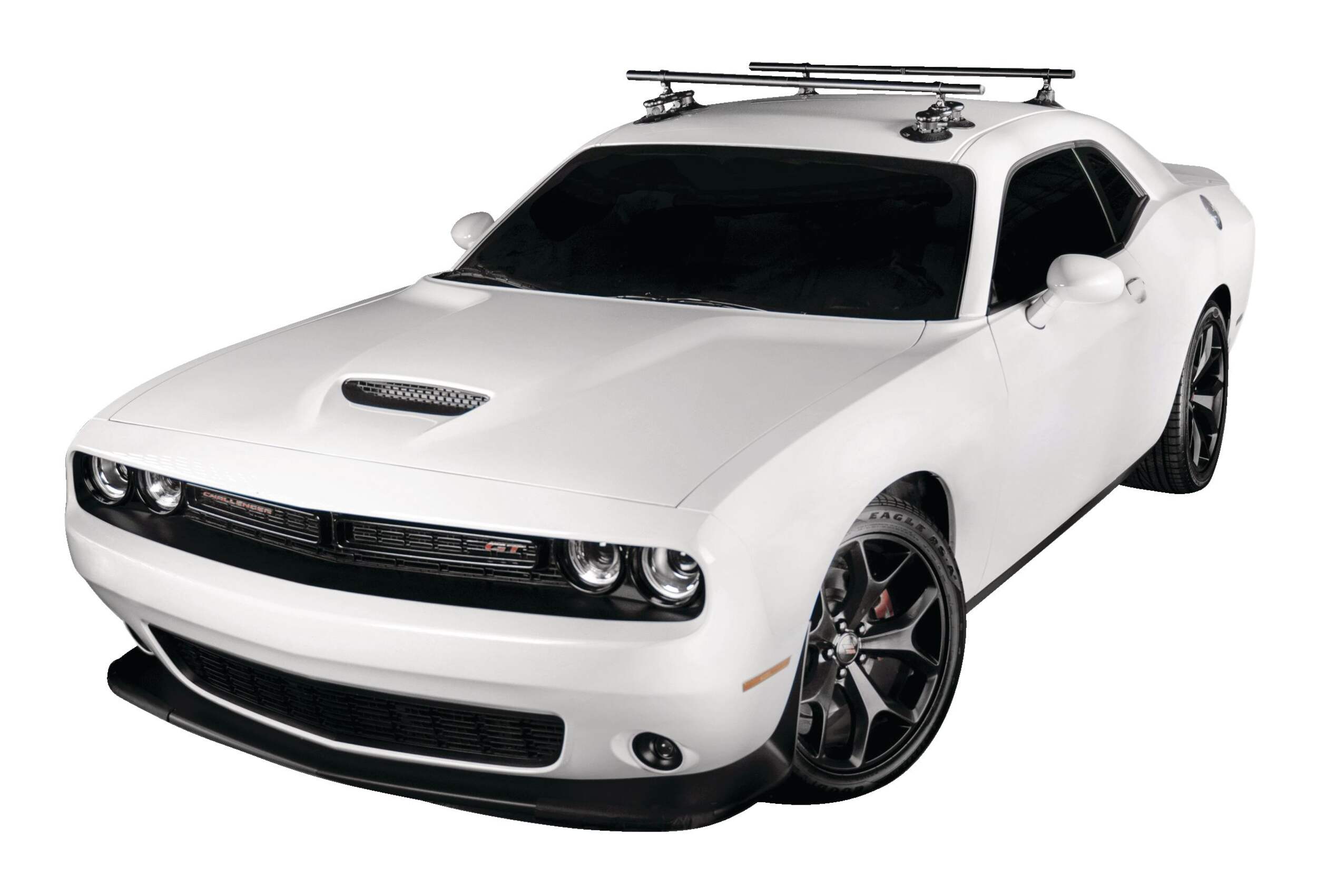 SeaSucker Monkey Bars Aluminum Roof Roof Rack System, Powder Coated Black, 48-in Front_Three_Fourths_Angled_Left