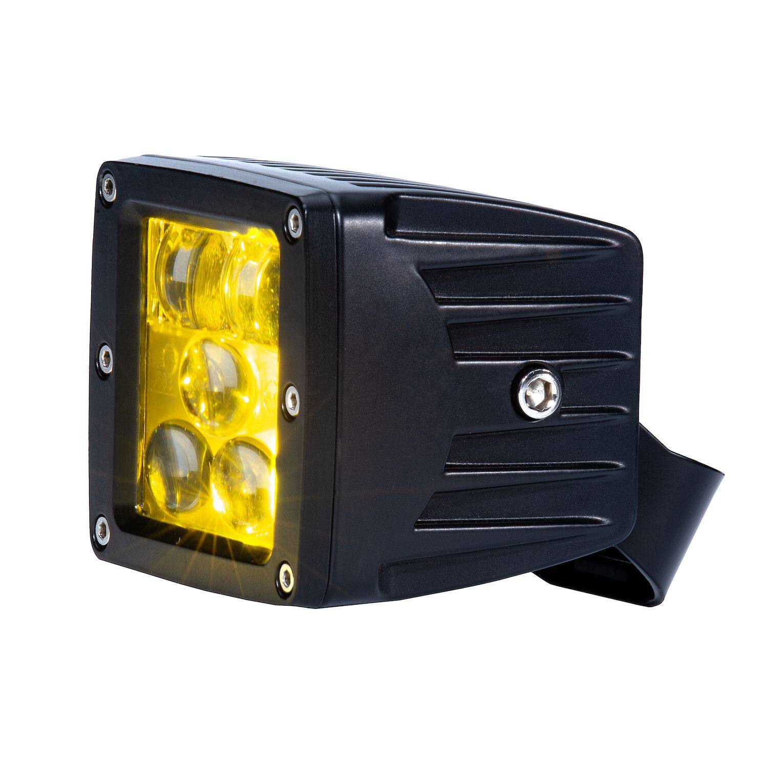 BrightSource Cube Light Kit, SAE/DOT Driving, Yellow, 3-in