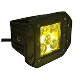BrightSource Cube Light Kit, SAE/DOT Light Pod/Utility Light, Yellow, 3-in, with mounting holes Front_Three_Fourths_Angled_Right