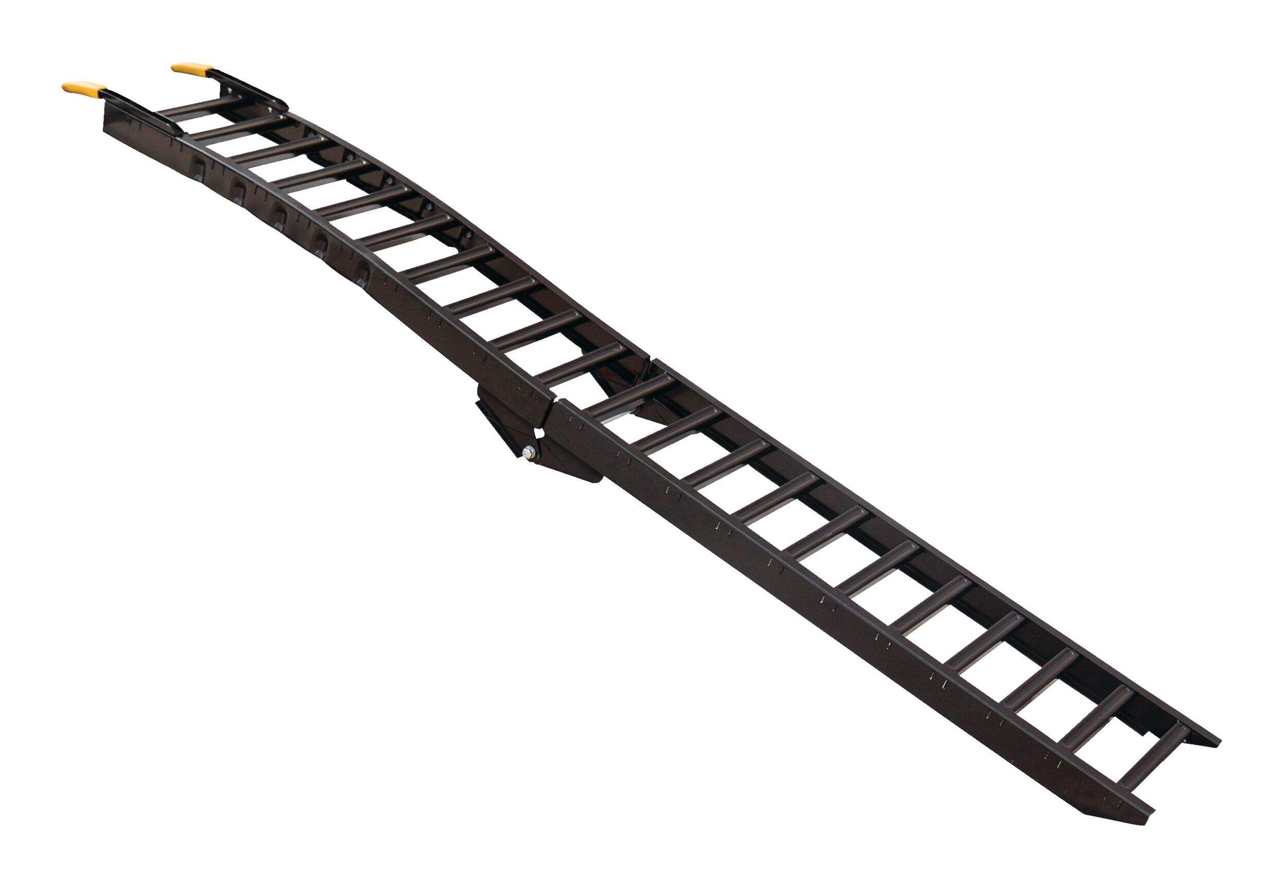 Bi-Folding Steel Loading Ramp, Adjustable & Stable Base, 84 x 12-in Front_Angled_Right