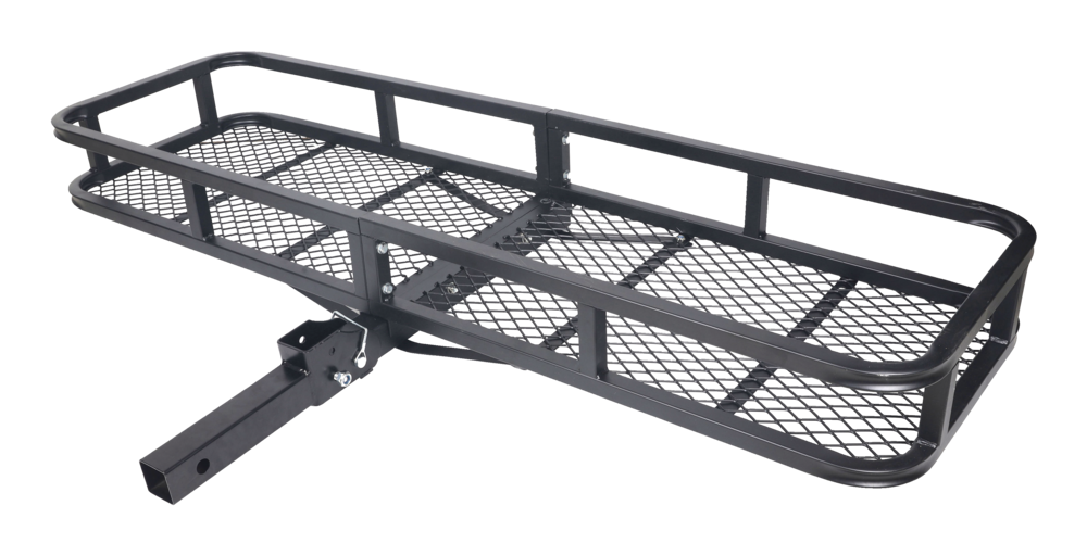 Hitch Mount Folding Cargo Carrier, Adjustable, Fits 2in Receivers, 59