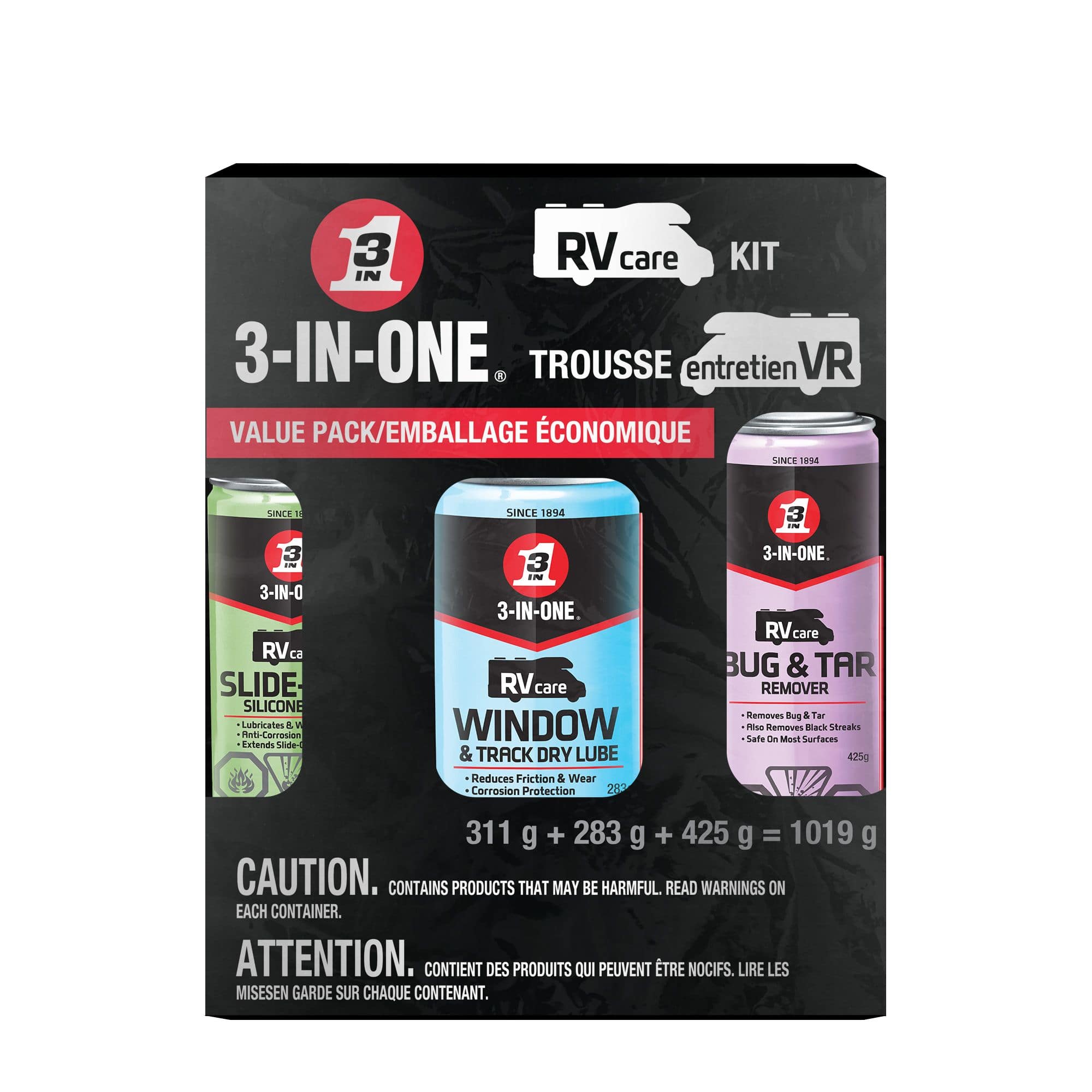 WD-40 RVCare 3-in-1 Value Pack & RV Maintenance Kit, 3-pc