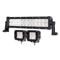TRUX Accessories LED Off-Road Light Bar & Spotlight Combo Kit Front_Three_Fourths_Angled_Left