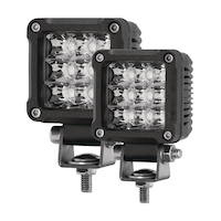 TRUX Waterproof Spot Beam LED Work Lamp, 2-in, 2-pk Front_Three_Fourths_Angled_Left