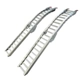 PRIME1 Steel Rung Folding Loading Ramp, Unassembled, 84-in, 2-pc Front_Angled_Left