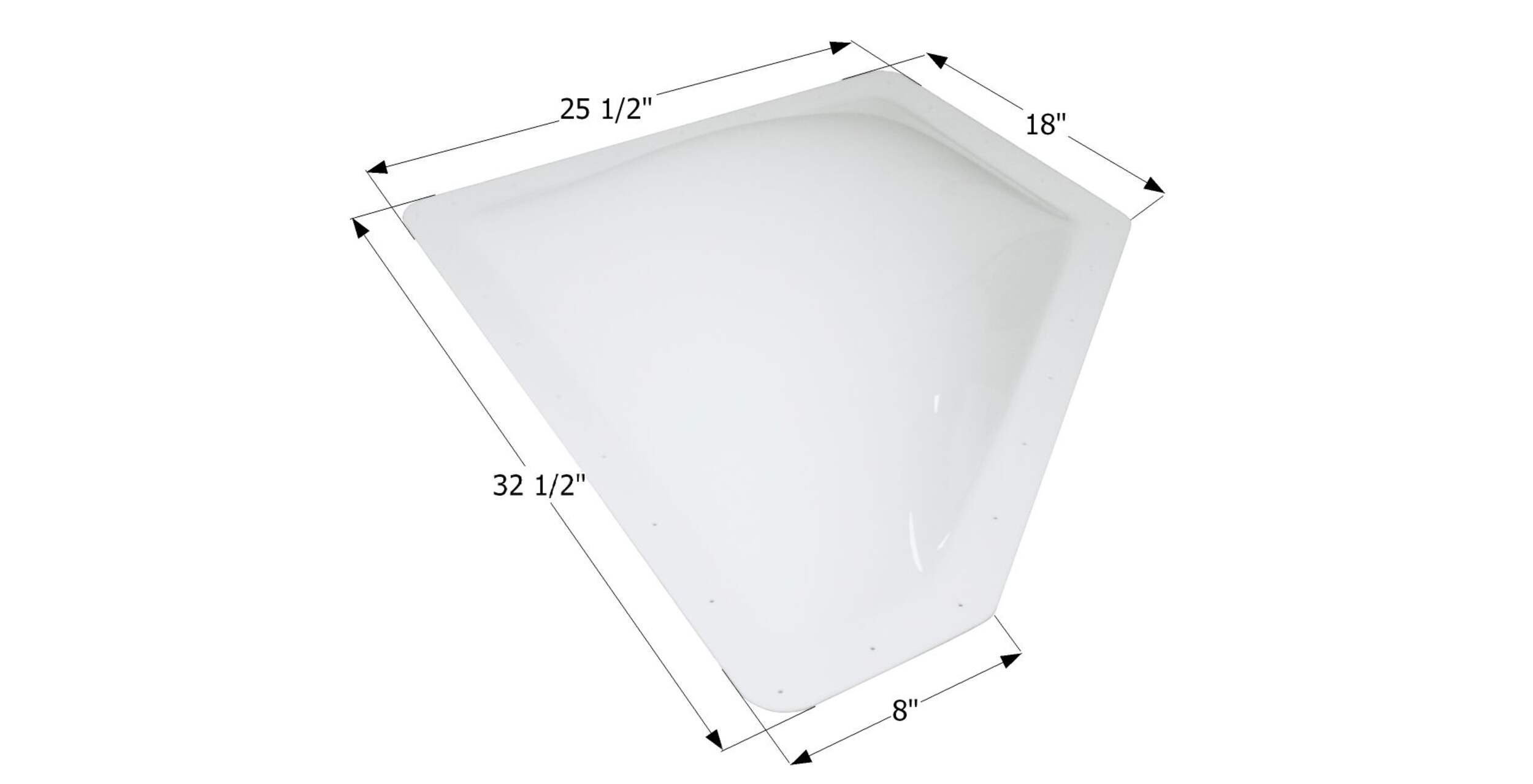 Puits de lumière Icon 12594, NSL29BW, blanc Overhead_Plunge