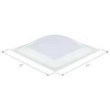 Icon 16331 Skylight Inner Dome, SL1818, White,  .065 (Solid Edge) Overhead_Plunge