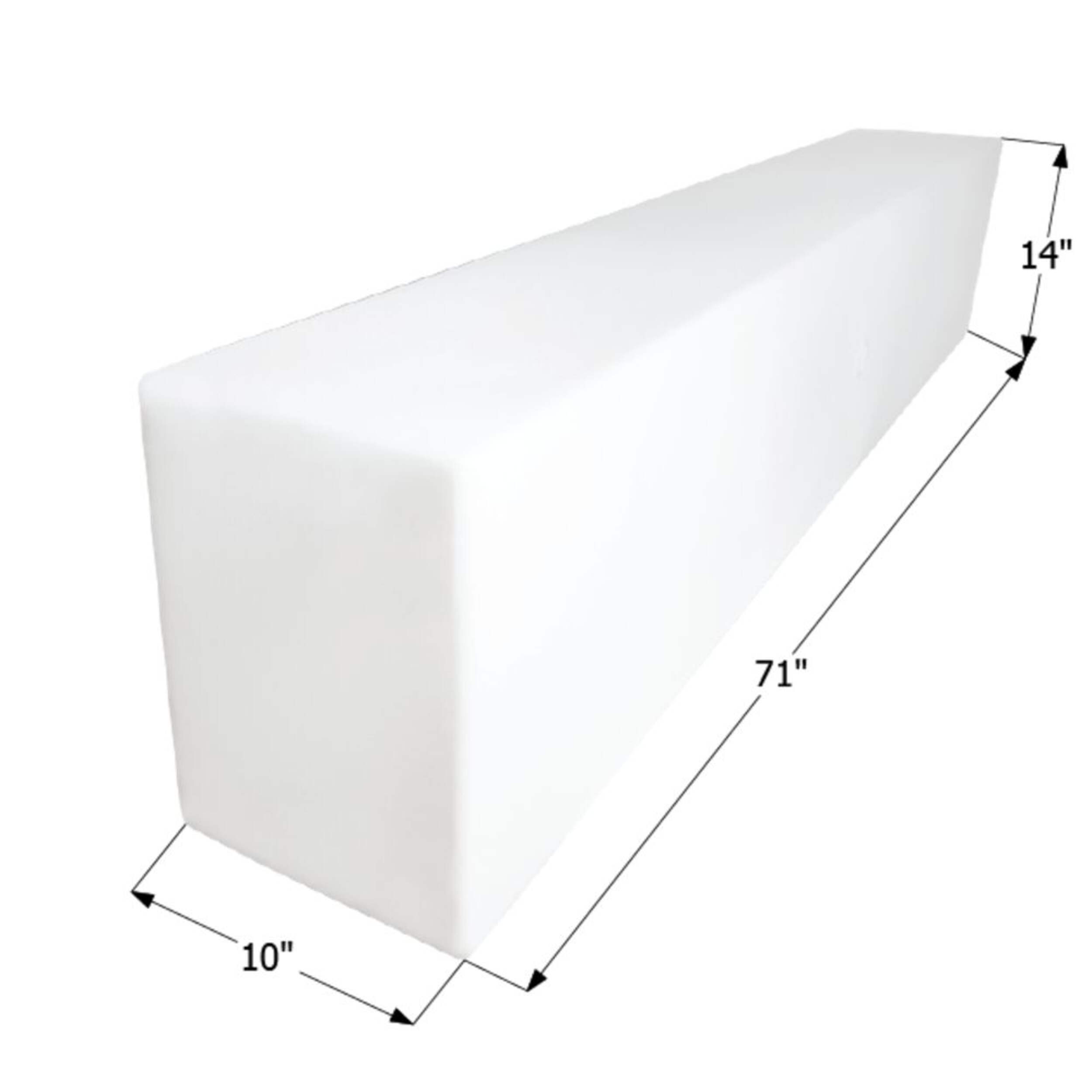 Réservoir d'eau potable Icon 12451, WT2451, 71 x 14 x 10 po, 41 gal, réservoir seul Front_Angled_Left