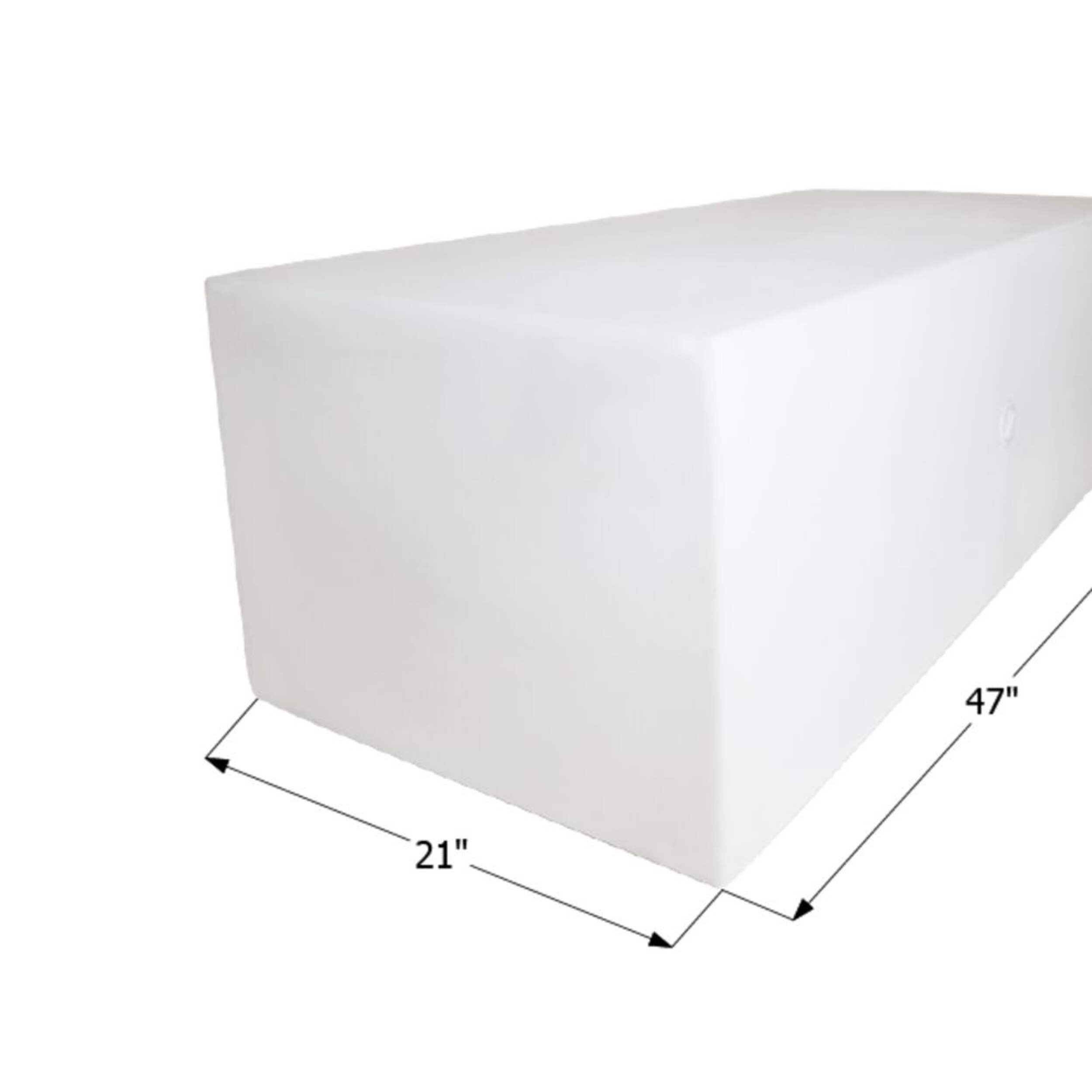 Réservoir d'eau potable Icon 12456, WT2456, 47 x 21 x 16 po, 63 gal, réservoir seul Front_Angled_Left