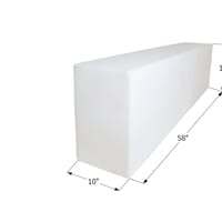 Icon 12457 Fresh Water Tank, WT2457, 58x16x10-in, 38-Gallon, Tank Only Front_Angled_Left