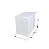 Icon 12498 Fresh Water Tank, WT2464, 17x14x10-in, 10-Gallon, Tank Only Front_Angled_Left