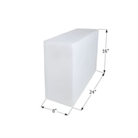 Icon 12500 Fresh Water Tank, WT2466, 24x16x8-in, 12-Gallon, Tank Only Front_Angled_Left