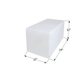 Icon 12505 Fresh Water Tank, WT2471, 24x12x12-in, 15-Gallon, Tank Only Front_Angled_Left