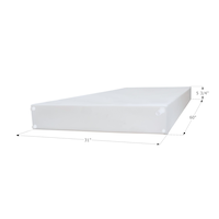 Réservoir d'eau potable Icon 14376, WT3544, 60 x 31 x 5,75 po, 42 gal, raccord de 0,5 po Front_Angled_Left