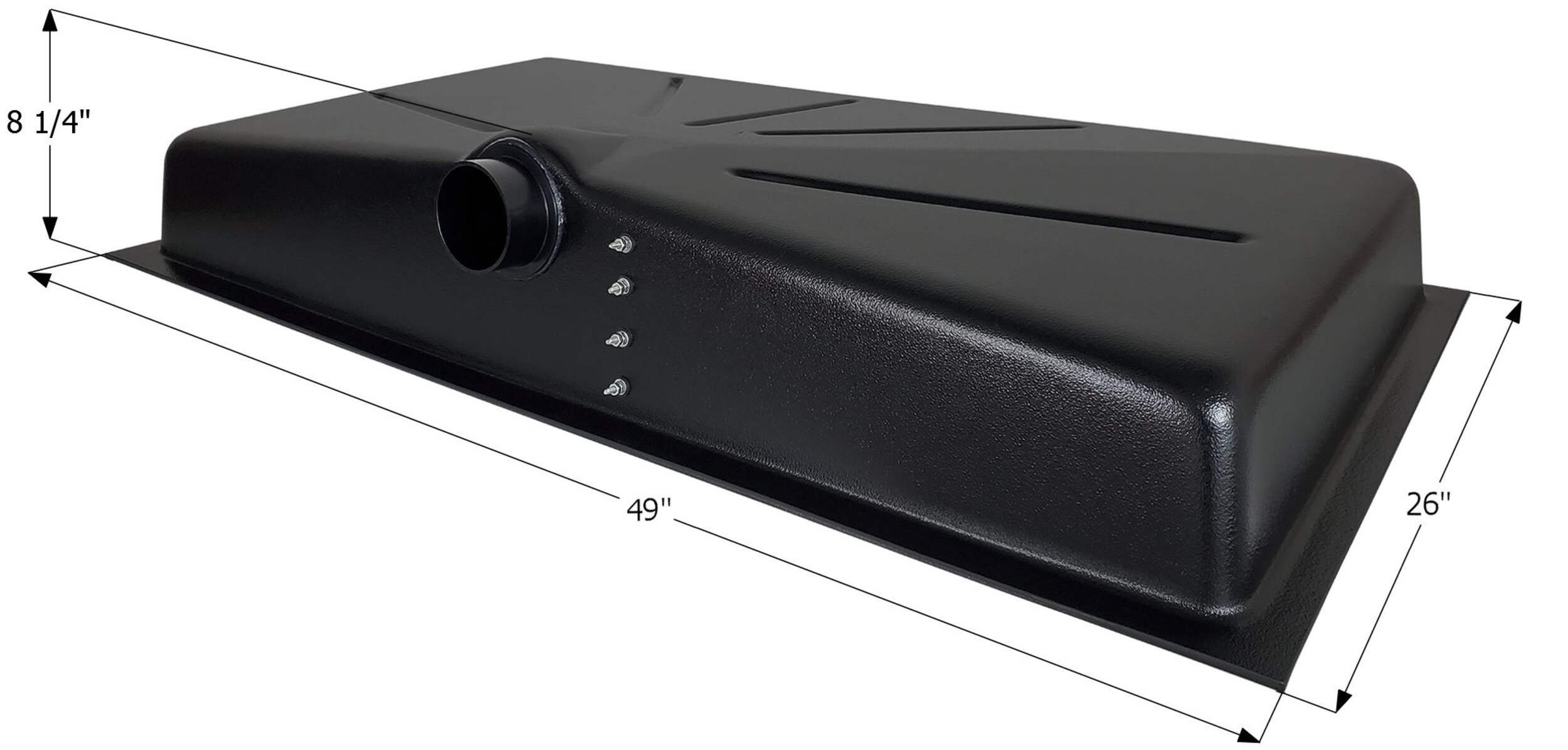 Icon 01587 Holding Tank, HT600-SD, 49x26x8.25-in, 25-Gallon Front_Angled_Left