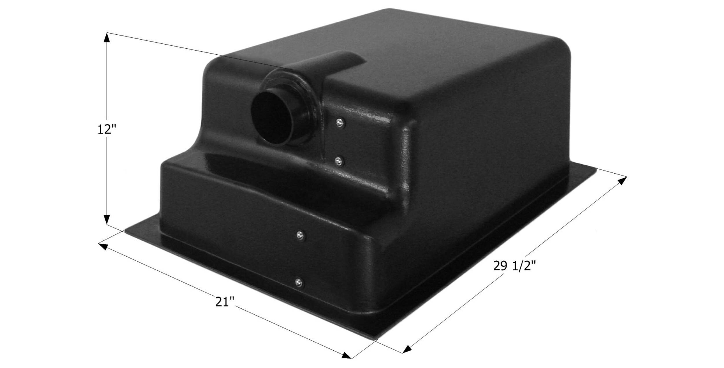 Icon 12366 Holding Tank, HT150-RE, 29.5x21x12-in, 18-Gallon Front_Angled_Left