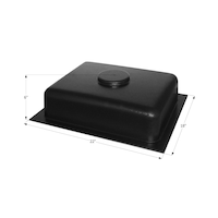 Icon 12413 Holding Tank, HT100-BD, 22x18x6-in, 6-Gallon