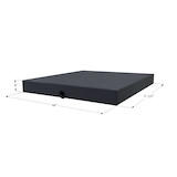 Icon 15198 Holding Tank, WT4014, 71.5x66x8-in, 150-Gallon Front_Angled_Left